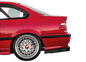 BMW E36 Precision Aluminum Diffuser V1 by K2 Industries, showcasing the sleek, lightweight automotive diffuser with detailed design.