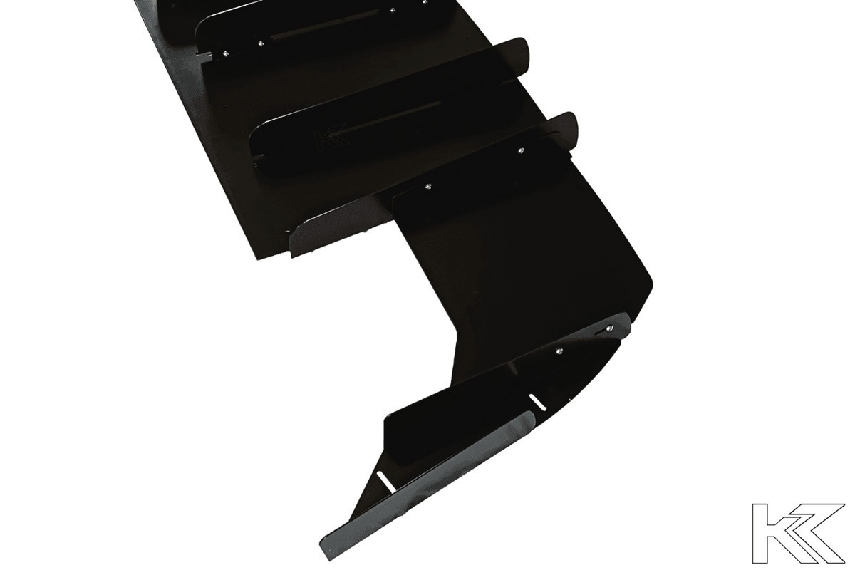 BMW E36 Precision Aluminum Diffuser V1 by K2 Industries, showcasing the sleek, lightweight aluminum diffuser for 1992-1999 models