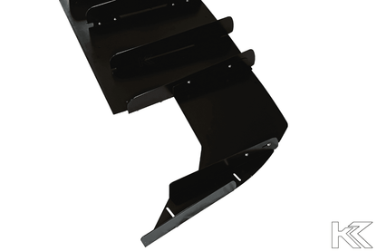 BMW E36 Precision Aluminum Diffuser V1 by K2 Industries, showcasing the sleek, lightweight aluminum diffuser for 1992-1999 models