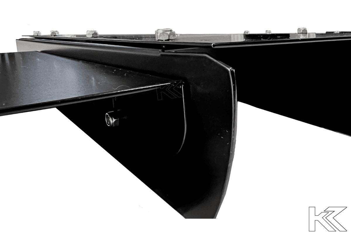BMW E36 Precision Aluminum Diffuser V1 by K2 Industries, showcasing the sleek, durable diffuser design for 1992-1999 models.