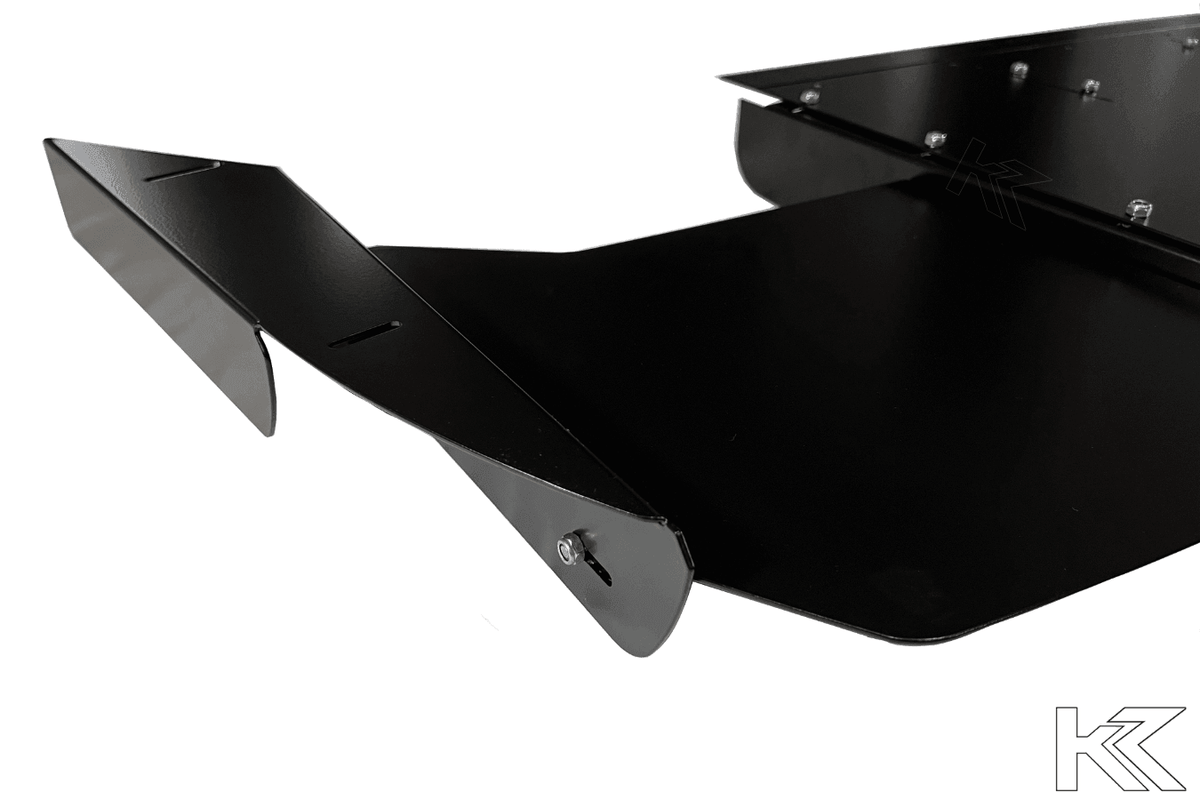 BMW E36 Precision Aluminum Diffuser V1 by K2 Industries, showing the sleek, lightweight diffuser with aerodynamic design for 1992-1999 models.