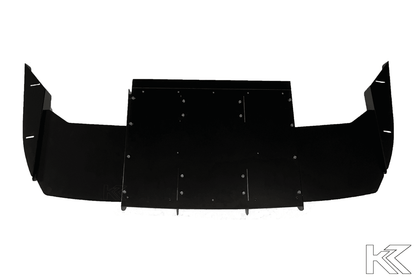 BMW E36 Precision Aluminum Diffuser V1 by K2 Industries, showcasing the sleek design and metallic finish for 1992-1999 models.