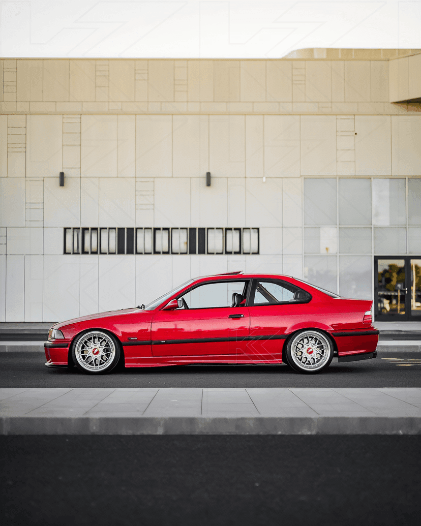 BMW E36 Precision Aluminum Diffuser V1 by K2 Industries, showcasing sleek, lightweight aluminum diffuser for 1992-1999 models