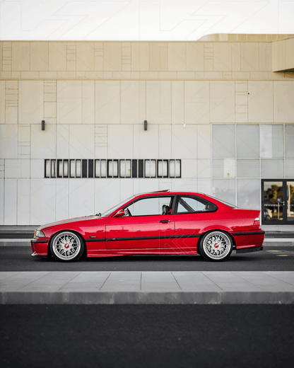 BMW E36 Precision Aluminum Diffuser V1 by K2 Industries, showcasing sleek, lightweight aluminum diffuser for 1992-1999 models
