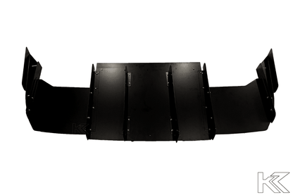 BMW E36 Precision Aluminum Diffuser V1 by K2 Industries, showcasing the sleek, lightweight diffuser design for 1992-1999 models.