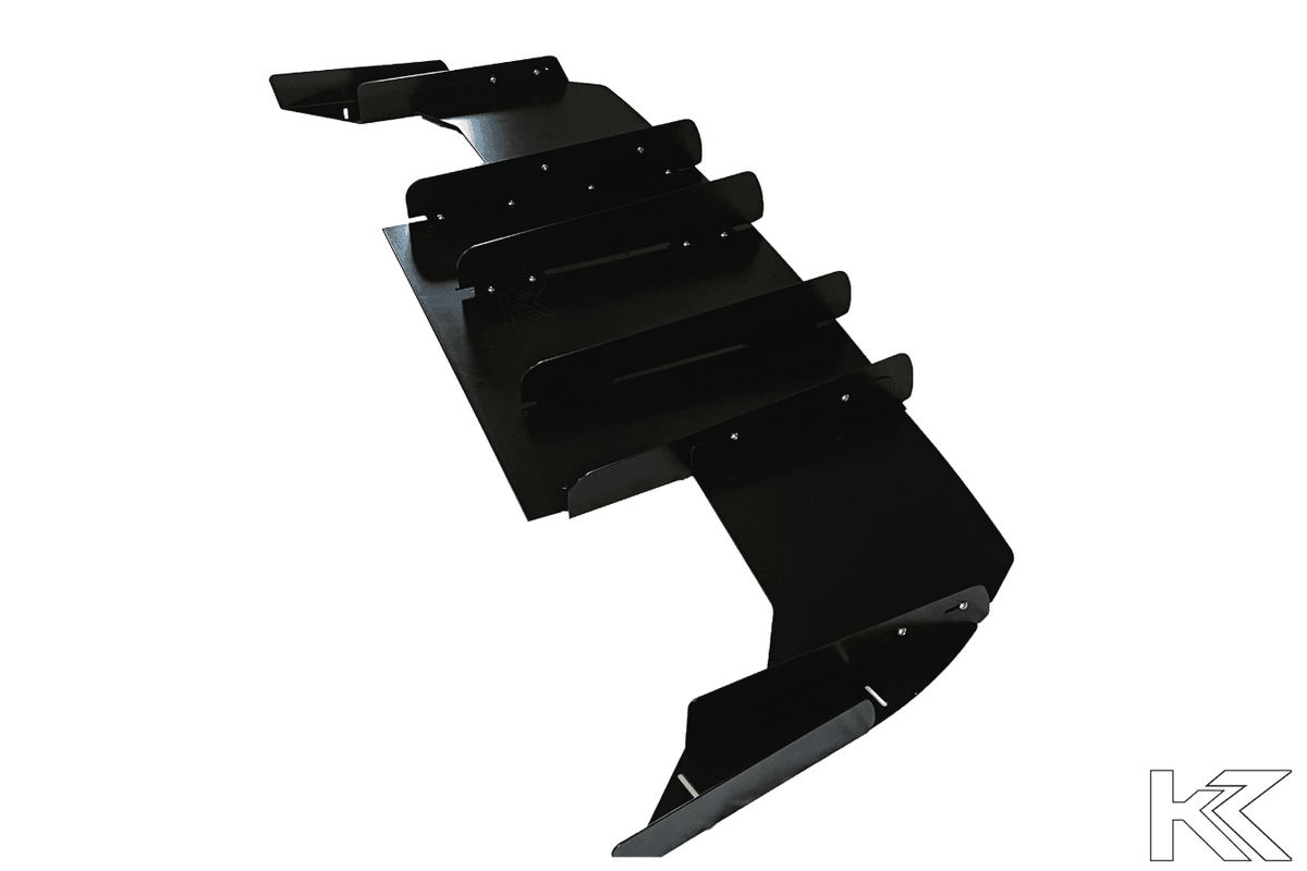 BMW E36 Precision Aluminum Diffuser V1 by K2 Industries, showcasing the sleek, lightweight diffuser design for 1992-1999 models.