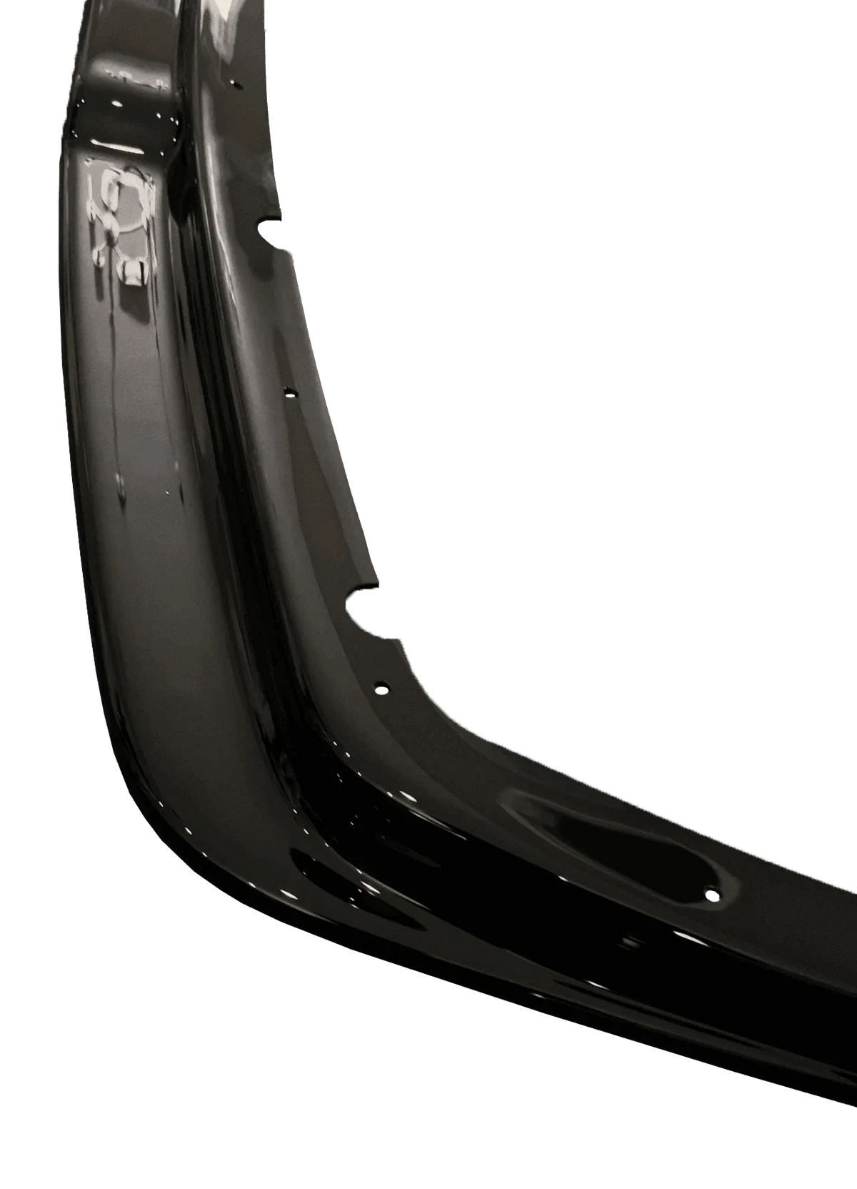 BMW E36 Rieger front lip for M3 models, 1990-1999, by K2 Industries, showing the sleek black aerodynamic front lip on the vehicle.