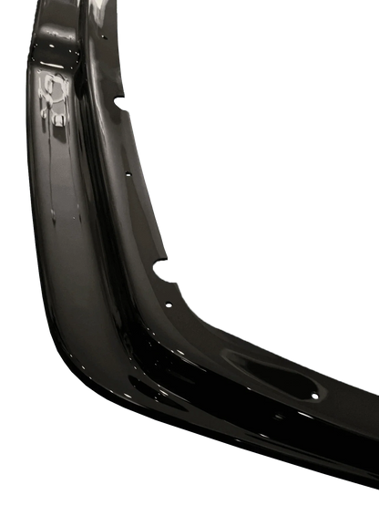 BMW E36 Rieger front lip for M3 models, 1990-1999, by K2 Industries, showing the sleek black aerodynamic front lip on the vehicle.