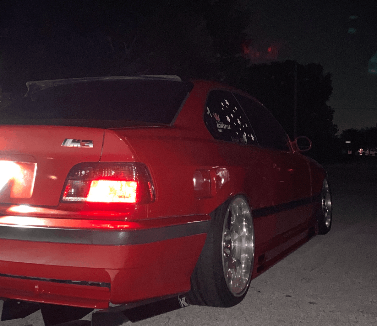BMW E36 Rieger Vented Side Skirts by K2 Industries, Type 1, for 1990-1999 models, with vented design showing side profile.