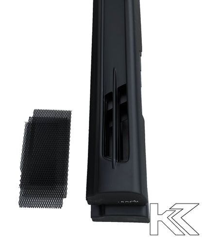 BMW E36 Rieger vented side skirts by K2 Industries for 1990-1999, showing the sleek, vented design on the side of the car.