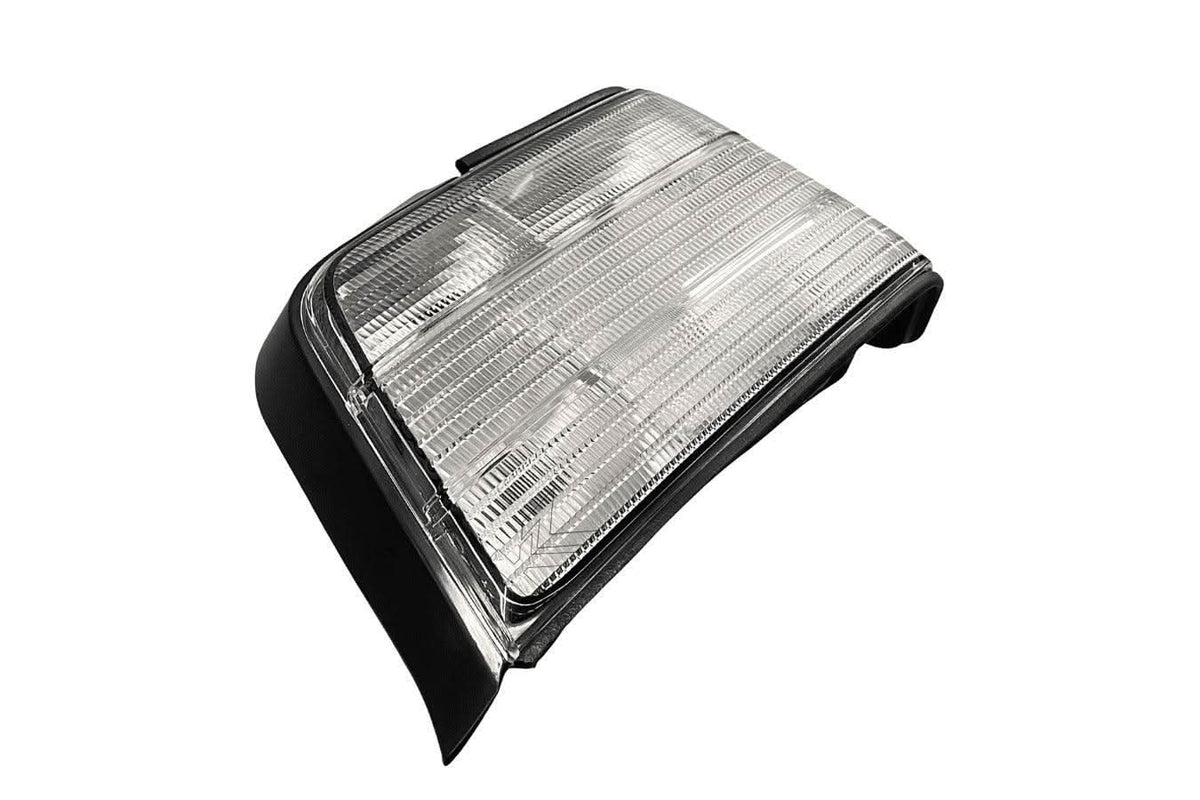 BMW E36 Sedan custom clear tail lights V3 by K2 Industries, showing sleek, modern tail light design for 1992-1999 BMW E36 models.