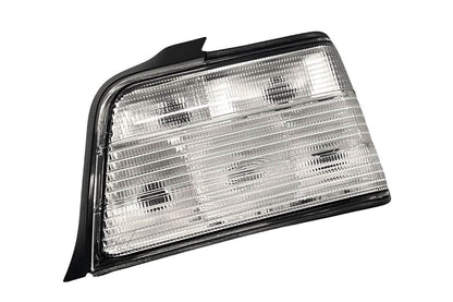 BMW E36 Sedan custom clear tail lights V3 by K2 Industries, showing sleek design and clear lens for 1992-1999 models.