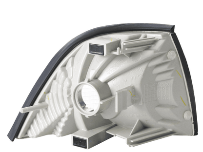 BMW E36 Series 3 clear OEM style corner and signal lights by K2 Industries, for models 1992-1999, showing close-up of lights.