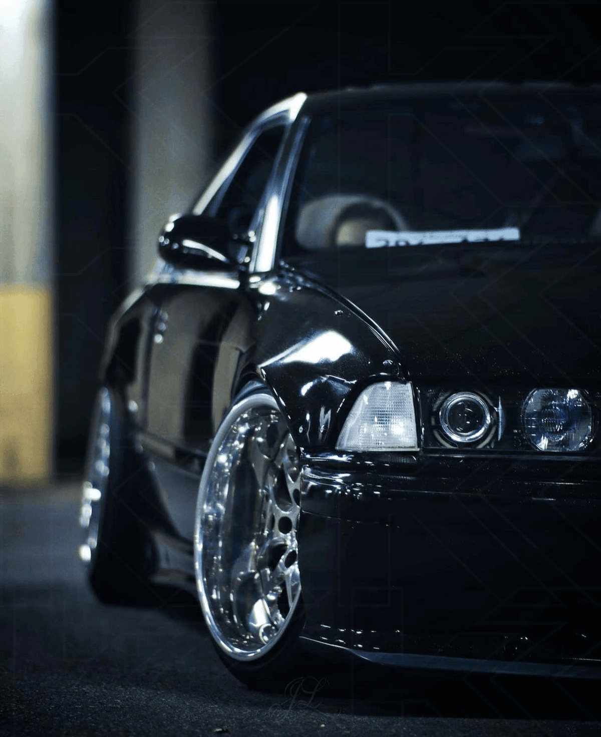 BMW E36 Series 3 clear OEM-style corner and signal lights by K2 Industries, compatible with 1992-1999 models, shown installed.