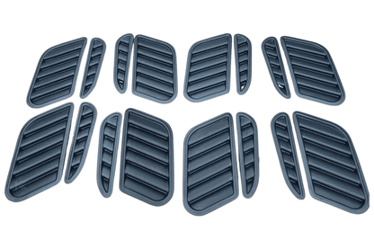 BMW E36 Series 3 GTR-inspired front hood vents by K2 Industries, designed for 1990-1999 coupe and sedan models.