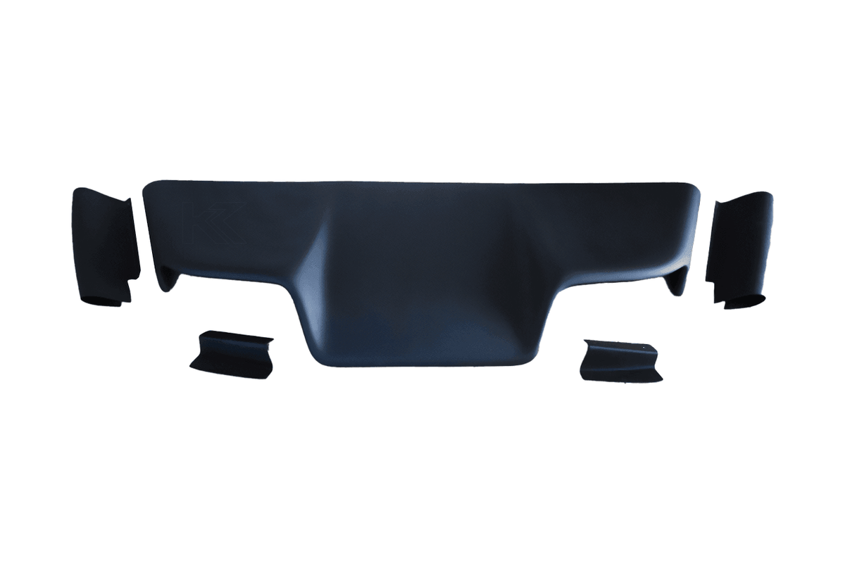 BMW E36 Series 3 MaxStyle rear diffuser by K2 Industries, designed for 1992-1999 model, showcasing sleek automotive diffuser parts.