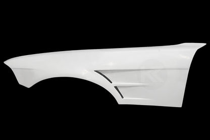 BMW E36 Vented Front Over-Fenders by K2 Industries, set of 2, showing vented design and fitment for 1990-1999 models