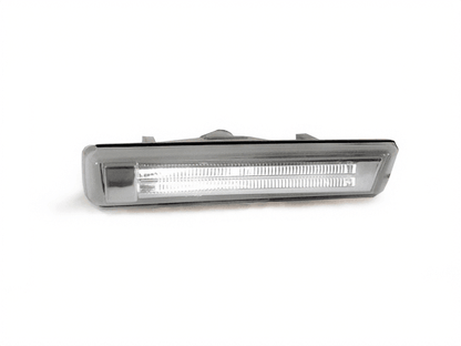 BMW E38 E46 M3 side indicator light by K2 Industries, clear smoke lens with amber and white LED side marker for 1995-2006 models.