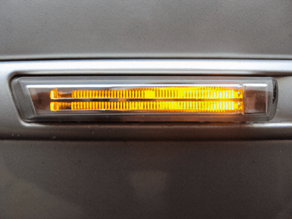 BMW E38 7-Series E46 M3 crystal side indicator light with clear and smoke lenses, white and amber LED markers by K2 Industries