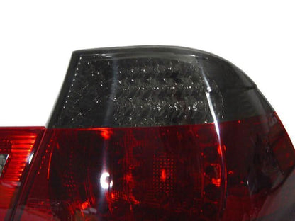 BMW E46 2D Depo LED tail lights set with 4 pieces, compatible with 2004-2006 models, by K2 Industries.