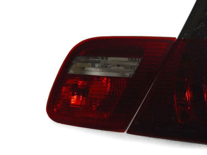BMW E46 2D Depo LED tail lights set by K2 Industries, 4-piece rear lighting for 2004-2006 BMW E46 models.