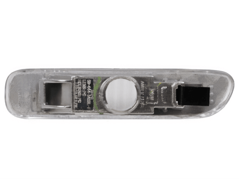 BMW E46 2D Cabrio and 99-01 4D/5D side marker lights by K2 Industries, crystal clear or smoke finish, for 1999-2003 models.