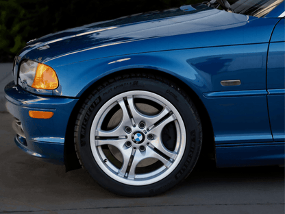 BMW E46 2D Cabrio and 99-01 4D/5D side marker lights by K2 Industries, crystal clear or smoke finish, rear side indicators.