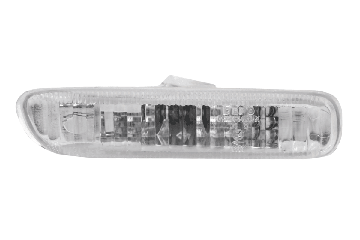 BMW E46 2D/Cabrio and 4D/5D side indicator lights by K2 Industries, crystal clear or smoke finish, for 1999-2003 models.