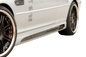 BMW E46 all models Rieger Vented Side Skirts V2 by K2 Industries, showing sleek vented side skirt design on a car.
