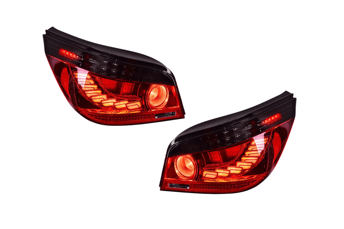 BMW E60 5 Series GTS Style LED tail lights by K2 Industries, featuring modern design for 2004-2010 BMW E60 models.