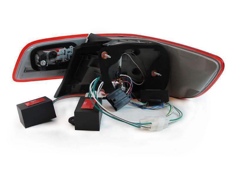 BMW E92 Coupe Euro LCI Look LED Tail Lights 4-piece set with wiring, for 2007-2010 models, by K2 Industries.