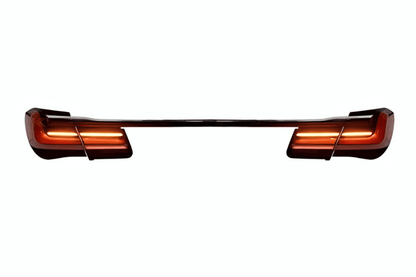 BMW F02 7 Series tail lights with red LED luxury beam style, designed for 2008-2015 models, by K2 Industries.