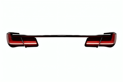 BMW F02 7 Series red LED luxury beam style tail lights by K2 Industries, showing sleek, illuminated rear lighting for 2008-2015 models.