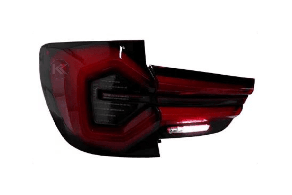 BMW F25 X3 LED tail lights by K2 Industries, next-gen LCI style, shown on the rear of 2010-2017 vehicle.