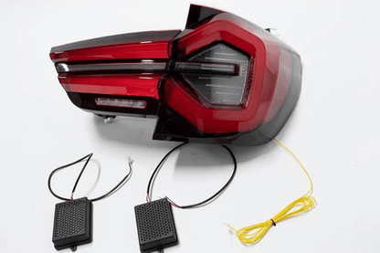 BMW F25 X3 LED tail lights by K2 Industries, next-gen LCI style, for 2010-2017 model, showing sleek automotive rear lighting.