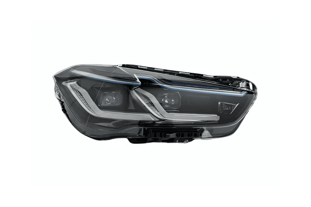 BMW F48 X1 modernized headlight upgrade by K2 Industries, featuring sleek design and advanced lighting for 2016-2020 models.