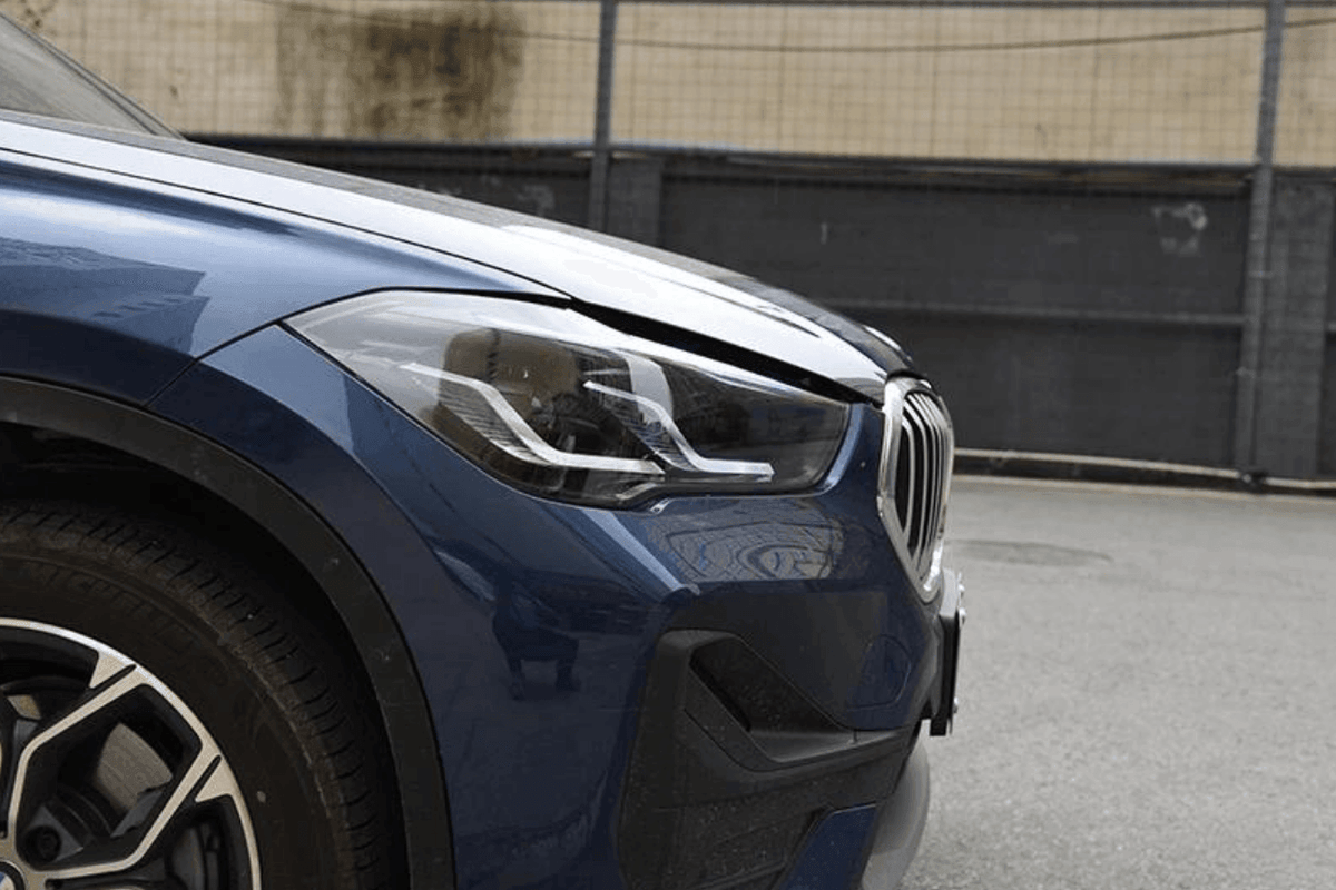 BMW F48 X1 modernized headlights by K2 Industries, upgraded LED headlight assembly for 2016-2020 models.