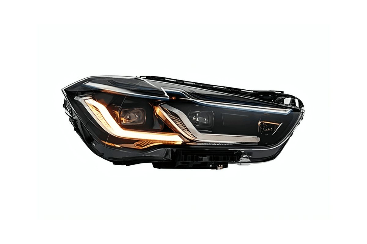 BMW F48 X1 modernized headlight upgrade by K2 Industries, featuring sleek design and advanced lighting for 2016-2020 models.