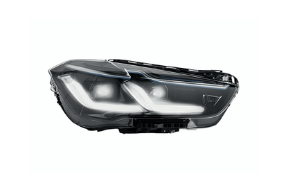 BMW F48 X1 modernized headlight upgrade by K2 Industries, showcasing sleek design and advanced lighting features for 2016-2020 models