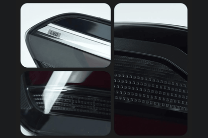 BMW F48 X1 tail light update in red and smoked variants, aftermarket tail lights by K2 Industries for 2016-2022 models.