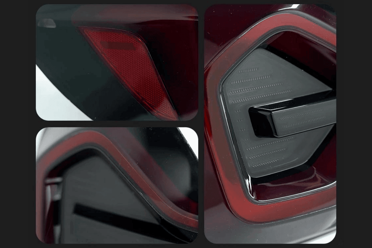 BMW G01 G08 X3 IX3 Blackline LCI style LED tail lights by K2 Industries, showcasing sleek black and LED design for 2017+ models.