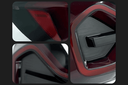 BMW G01 G08 X3 IX3 Blackline LCI style LED tail lights by K2 Industries, showcasing sleek black and LED design for 2017+ models.