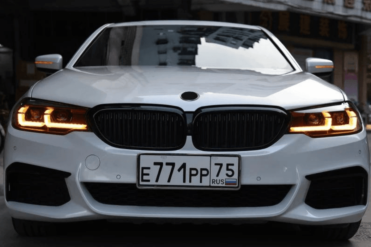 BMW G30 5 Series modernized LED headlights upgrade by K2 Industries, showcasing sleek headlight design for 2017-2023 models