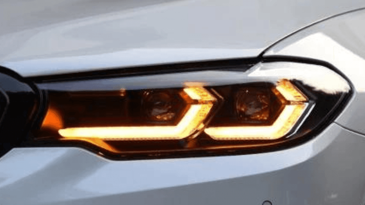 BMW G30 5 Series modernized LED headlights upgrade by K2 Industries, showcasing sleek, bright headlight design for model years 2017-2023.