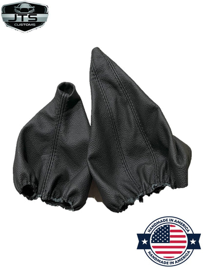 1991-2005 BMW E36 E46 3 Series Genuine Leather Handbrake & Shift Boot Covers Set