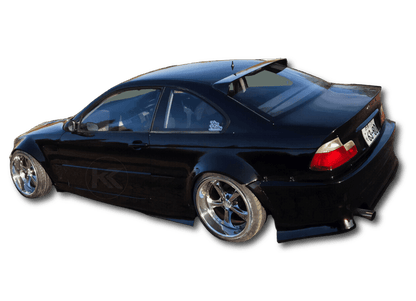 BMW Series 3 E46 coupe roof wing by K2 Industries, aftermarket aerodynamic roof spoiler for 1995-2005 models.