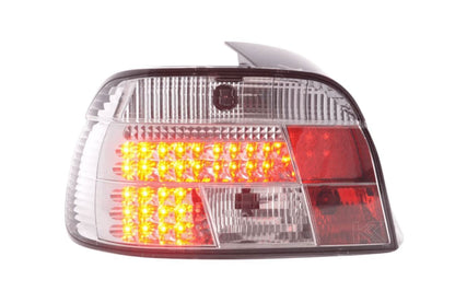 BMW Series 5 E39 clear LED tail lights by K2 Industries, rear view showing modern LED design for 1995-2000 models.