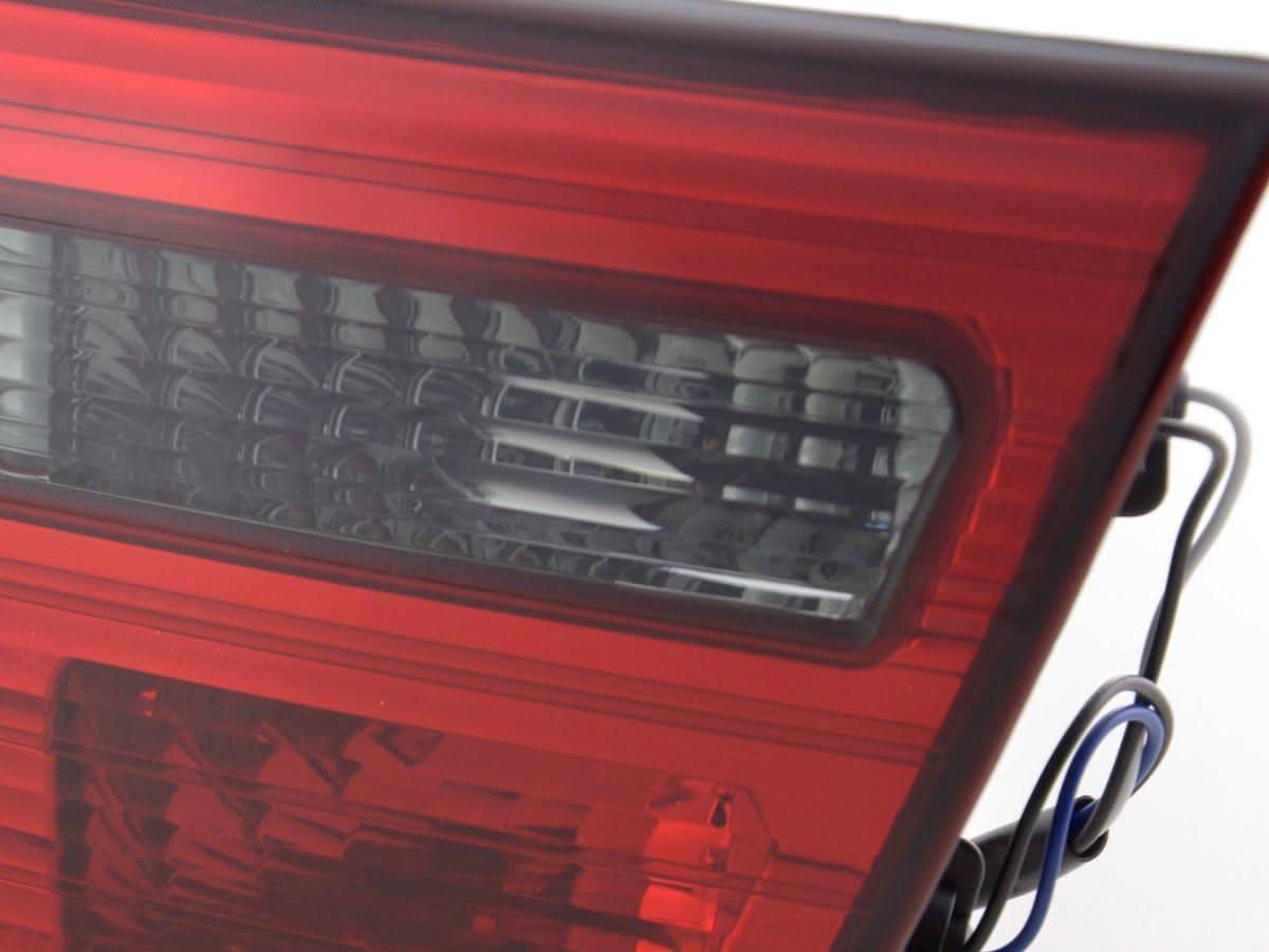 BMW X5 E53 red smoked tail lights set by K2 Industries, showing the sleek taillight assembly for 1998-2003 model.
