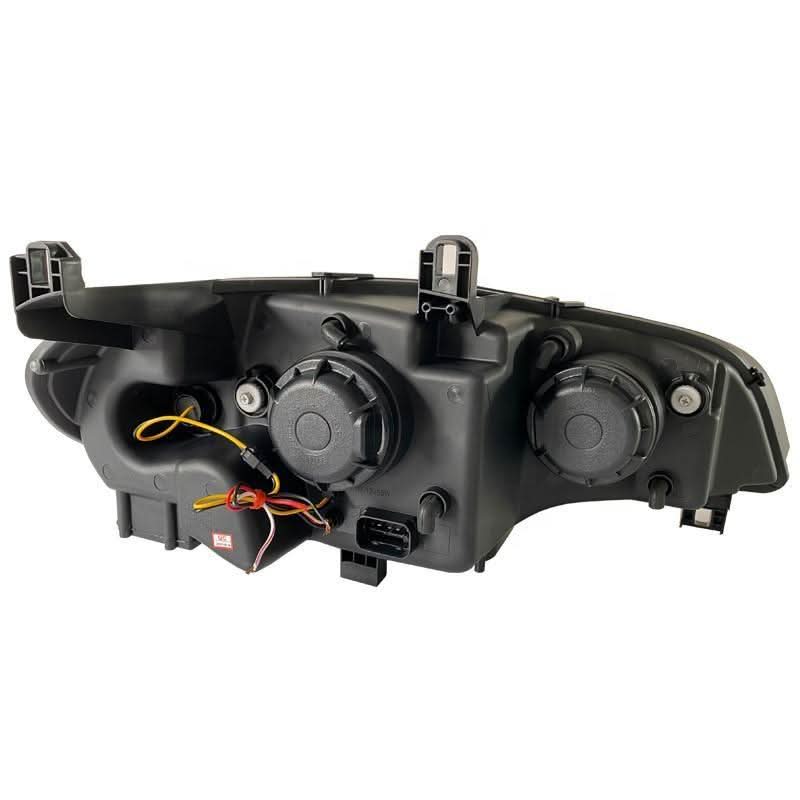 BMW X5 E70 3D Design headlights by K2 Industries for 2007-2013 model, featuring modern lighting design and clear lens.