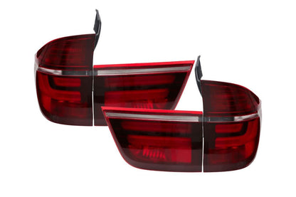 BMW X5 E70 LCI style LED tail light by K2 Industries, rear tail light assembly for 2007-2012 BMW X5 E70.